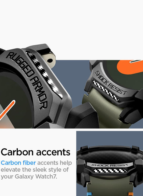 Spigen Samsung Galaxy Watch 7 (44mm) Case Rugged Armor